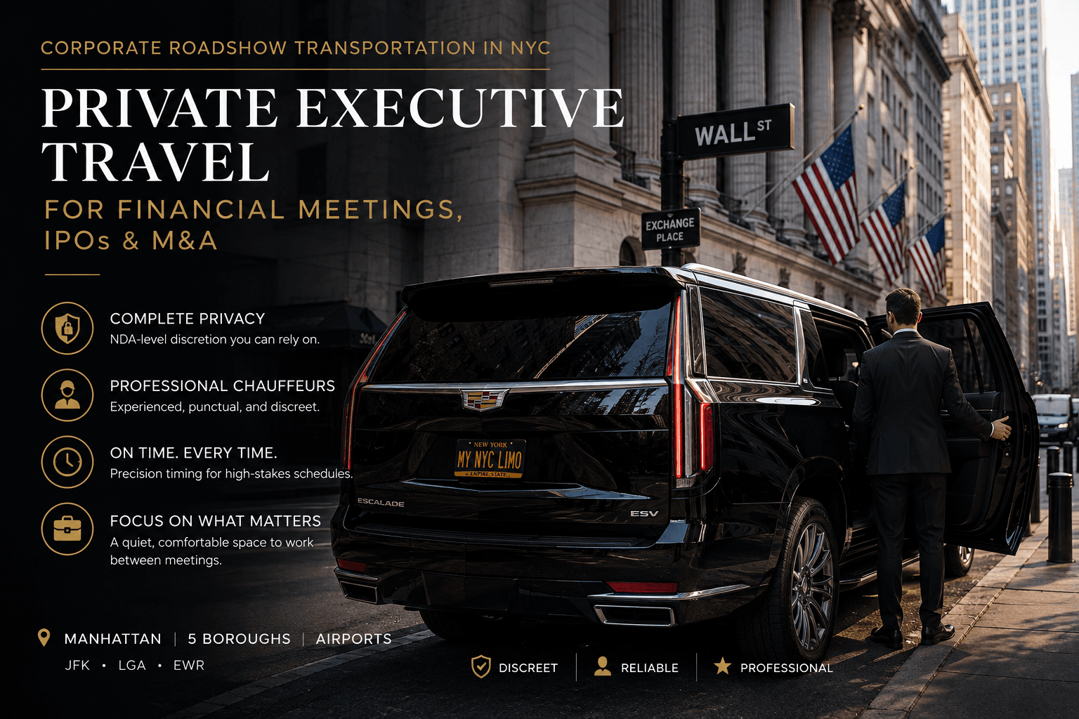 Executive Transportation for Corporate Roadshows NYC: Where Privacy Meets Precision